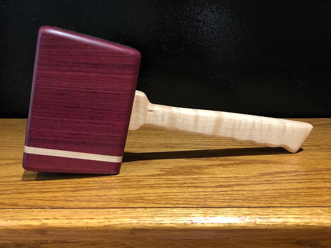 Handmade Wood Mallets Purple Heart Joiners Mallet With Maple Etsy