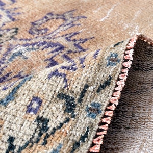 6x8 Turkish Vintage Oushak Wool Rug,6x8 Vintage Rug,6x8 Rug,6x8 Turkish Rug,Vintage Rug,6x8 Muted Rug, 6x8 Area Rug, Faded Rug, 241015