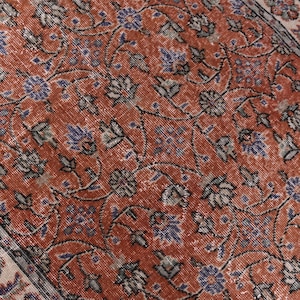 3x6 Turkish Vintage Rug,3x6 Rug,3x6 Area Rug,3x6 Vintage Rug,Handmade Rug,Wool Rug, Muted Rug, 3x6 Faded Rug, 3x6 Turkish Rug, 244475