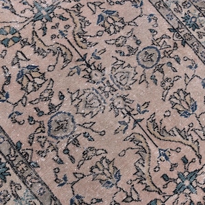 Handmade Anatolian Wool Rug 4x7: Vintage Turkish Area Rug