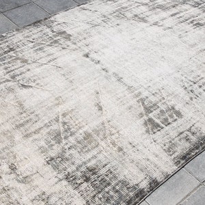 5x10 Turkish Wool Rug: Muted Vintage Area Rug