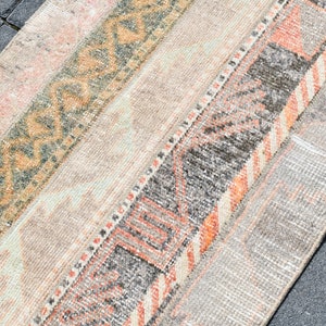 2x11 Vintage Turkish Wool Runner Rug: Anatolian Handmade