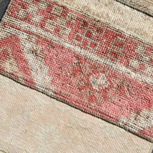 2x3 Turkish Vintage Rug,2x3 Vintage Rug,2x3 Oushak Rug,2x3 Turkish Rug,Turkey Rug,2x3 Area Rug,Wool Rug,Bathroom Rug,Doormat Rug,2x3 Doormat