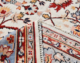 Handmade Wool Turkish Vintage Rug, 9x12 Oversize Area Carpet: Bedroom - Living Room Rug