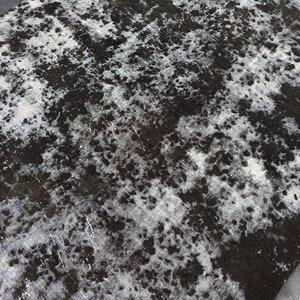 7x9 Turkish Vintage Wool Rug: Faded Distressed Area Rug