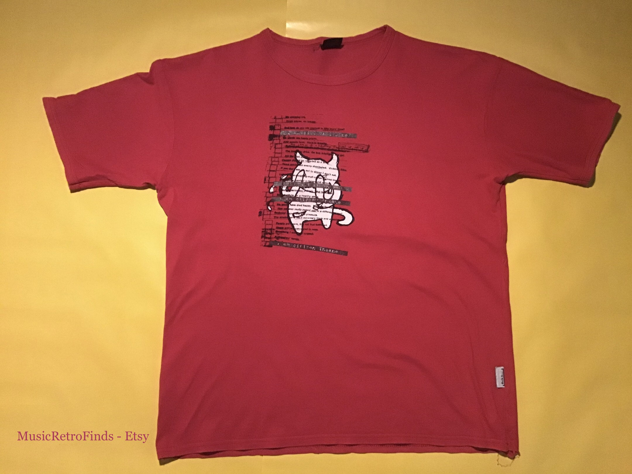 Radiohead - Vintage Original Amnesiac “I Am Citizen Insane Radiohead - Vintage Original Amnesiac “I Am Citizen Insane