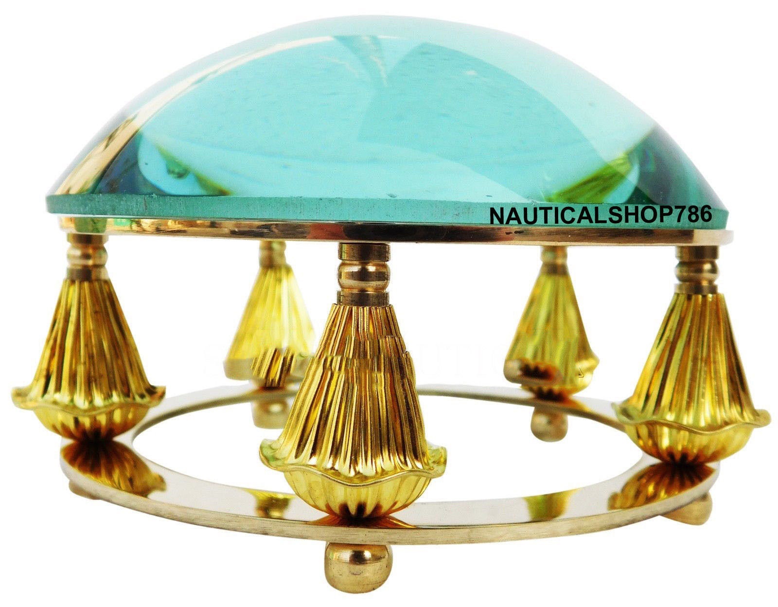 4" Brass Desk Magnifier Reading Glass Nautical Map Reader Desktop Magnifier 4" Brass Desk Magnifier Reading Glass Nautical Map Reader Desktop Magnifier