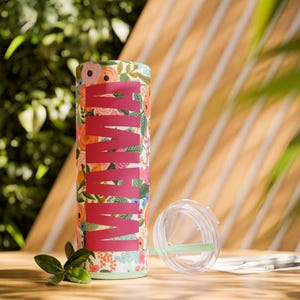 Floral Mama Becher, 20 Unzen, perfekt für Mütter, Muttertagsgeschenk, Kaffee Reisebecher, umweltfreundliches Trinkgefäß