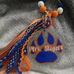 Custom School Logo Beach Bag Charm Personalized