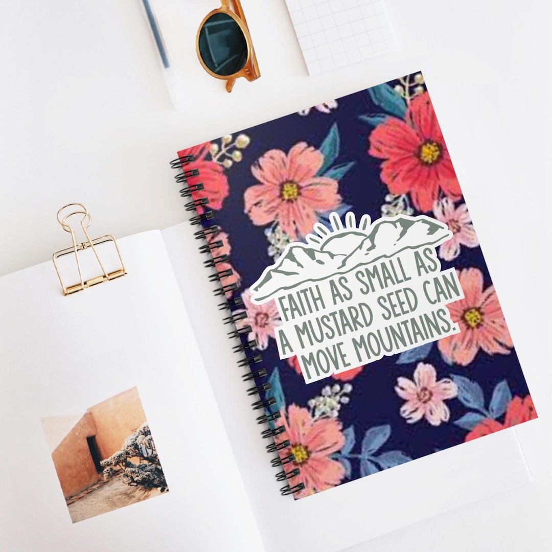Inspirational Floral Spiral Notebook - Motivational Gift for Students ...