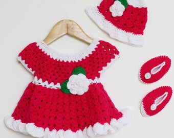 woolen crochet frock