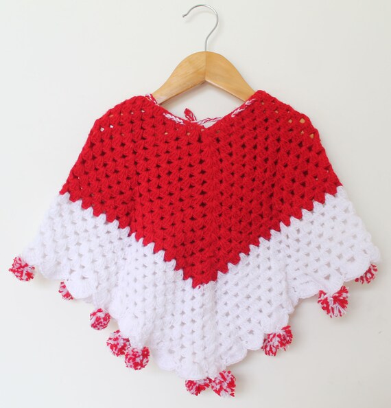 Kids poncho sweater top