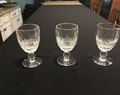 Set of 3 Waterford Colleen Cordial Glasses (Short Stem)