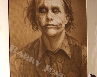 Heath Ledger Zeichnung Etsy