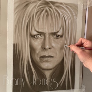 Limited print of my drawing of jareth from labyrinth