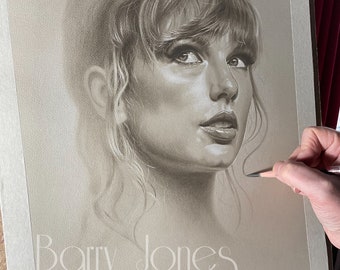 Limited prints of Taylor Swift taken from my original pastel drawing