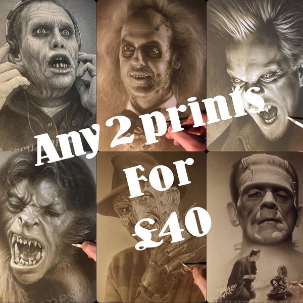 Buy any two limited prints for forty pound