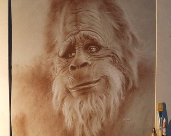 Limited print of my drawing of Harry Bigfoot from Harry and the Hendersons