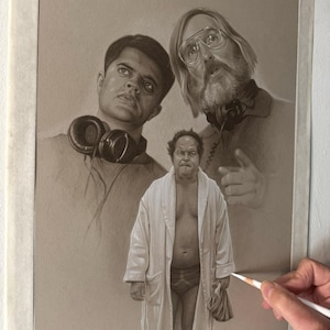Limited print of my pastel drawing from the detectorists series