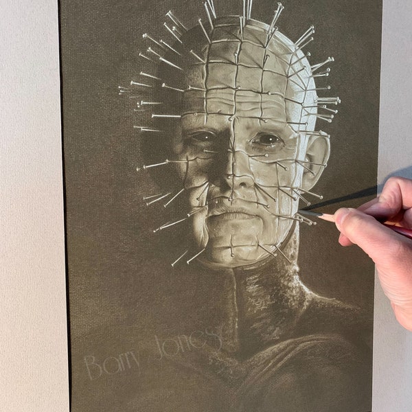 Limited print taken from my original pastel drawing of pinhead from hellraiser