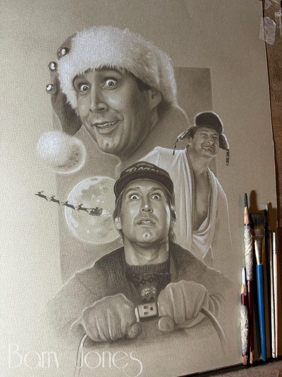 Limited Print Taken From My Drawing of Lampoons Christmas Vacation