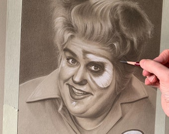 Limited print taken from my original pastel drawing of barf from spaceballs