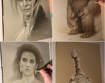 Buy 2 get one free. Limited prints taken from my original pastel drawing from labyrinth