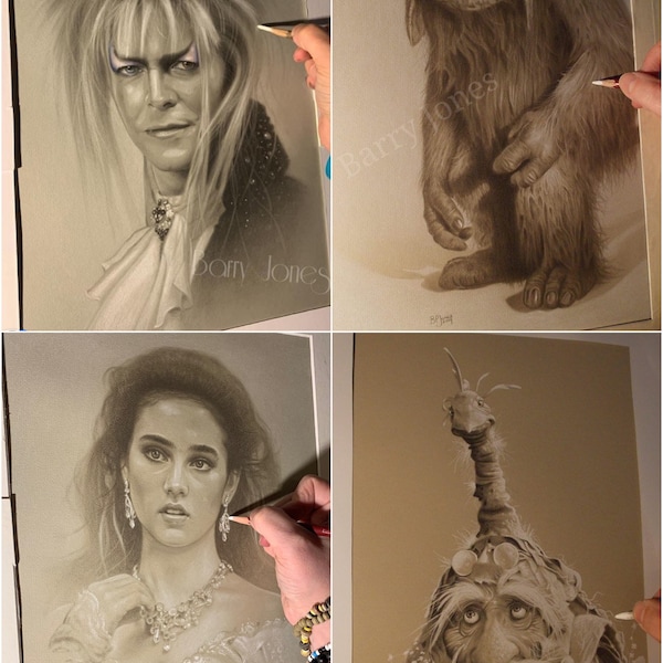 Buy 2 get one free. Limited prints taken from my original pastel drawing from labyrinth