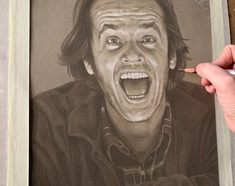 Limited print taken from my original pastel drawing of Jack from The Shining