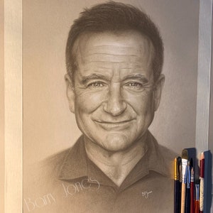 Limited print taken from my original pastel drawing of robin Williams