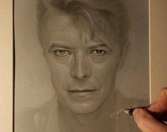 Limitierter Druck meiner David Bowie Zeichnung