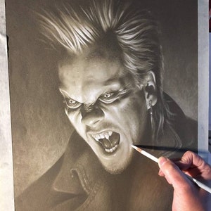 Limited print of my pastel drawing of david from the lost boys