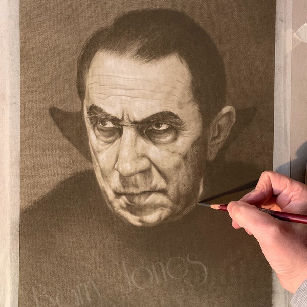 Limited print of bela Lugosi as Dracula taken from my original pastel drawing