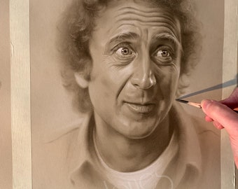 Limited print taken from my original pastel drawing of Gene Wilder