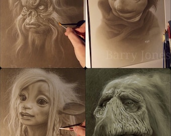 January sale Buy any two for 39 pound . Limited prints of the dark crystal taken from my original pastel drawings