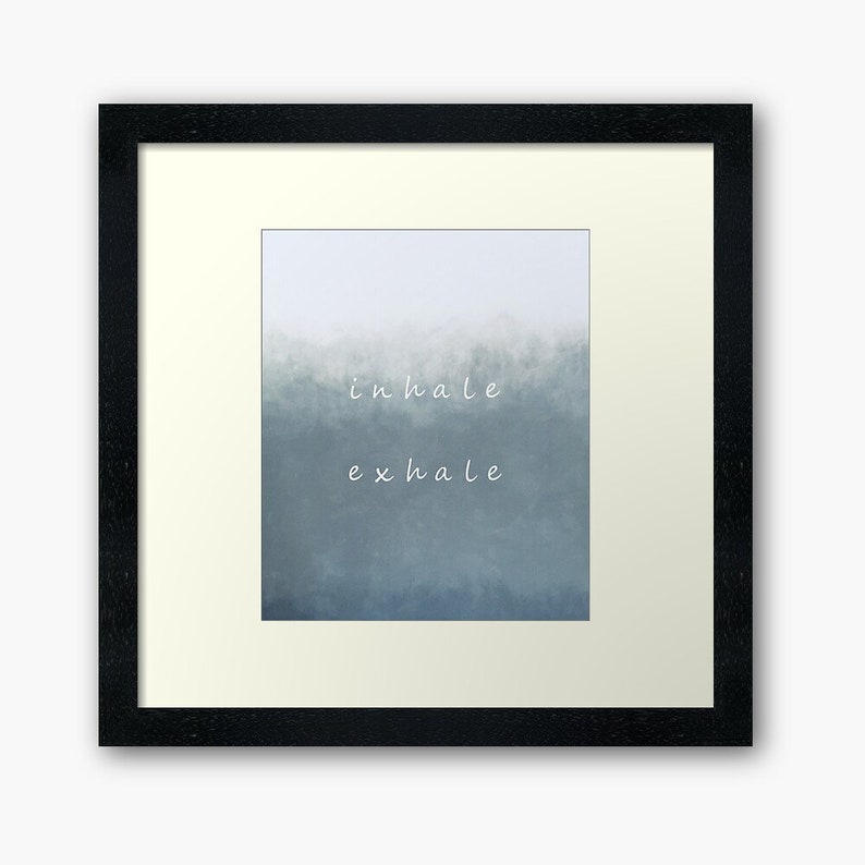 Namaste Sigh Inhale Exhale Prinst Gift Namaste Wall Art Namaste Printable Inhale Exhale Namaste Art print set of 2 Art Print set boho