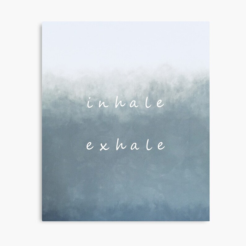 Namaste Sigh Inhale Exhale Prinst Gift Namaste Wall Art Namaste Printable Inhale Exhale Namaste Art print set of 2 Art Print set boho