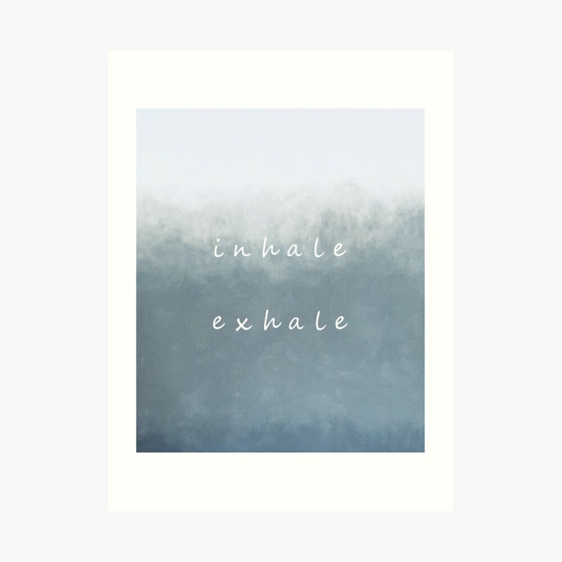 Namaste Sigh Inhale Exhale Prinst Gift Namaste Wall Art Namaste Printable Inhale Exhale Namaste Art print set of 2 Art Print set boho