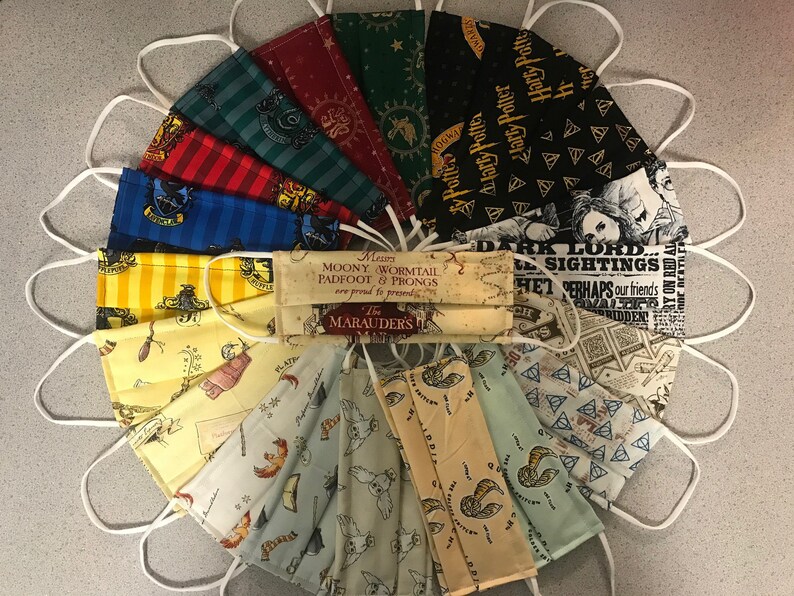 Harry Potter Face Masks | Etsy