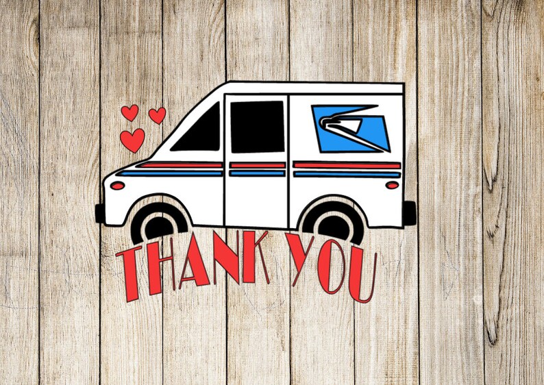 Thankyou Mailbox Decal// Mailman Decal// Thankyou Mailman | Etsy