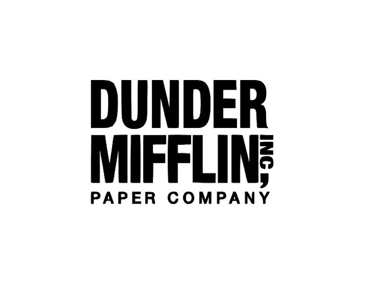 Dunder Mifflin Paper Company Decal// The Office Decal// | Etsy