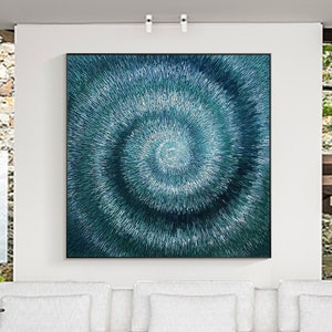 Abstrakte Malerei Türkis l Abstrakte Malerei Kunst Minimalist Abstrakte Kunst Strukturgemälde Gold Abstrakte Kunst Moderne Kunst