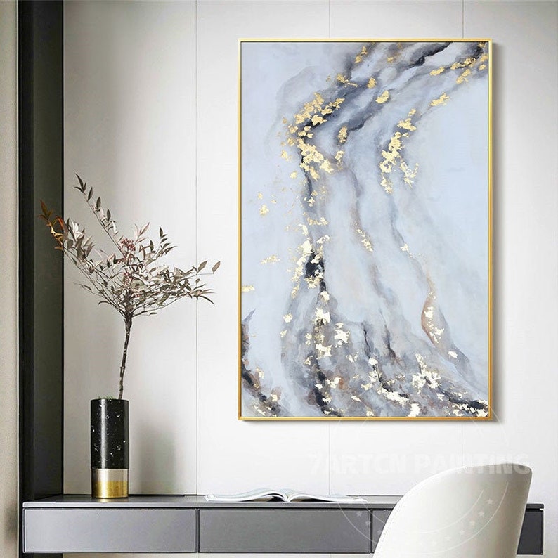 Watercolor Painting Framed Wall Art Abstract Wall Art Original Etsy
