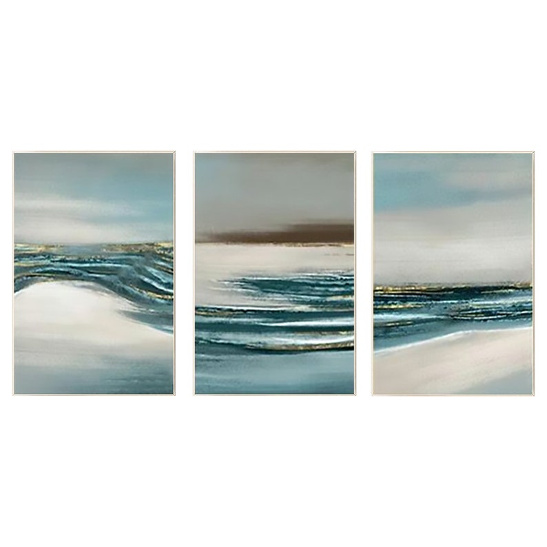 3 Piece Wall Art Abstract Original Painting on Canvas Set of 3 ...