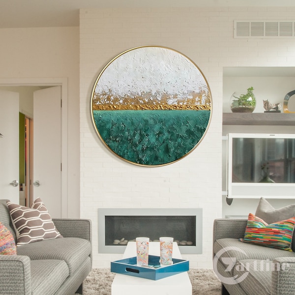 Round Wall Art - Etsy