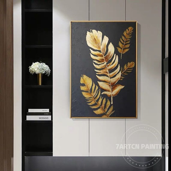 アクリル絵画 金色の抽象デザイン Source of affluence」 スピリチュアル ゴールド 金 アクリル