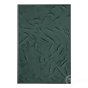 May include: Abstract art print with a textured, dark green background.