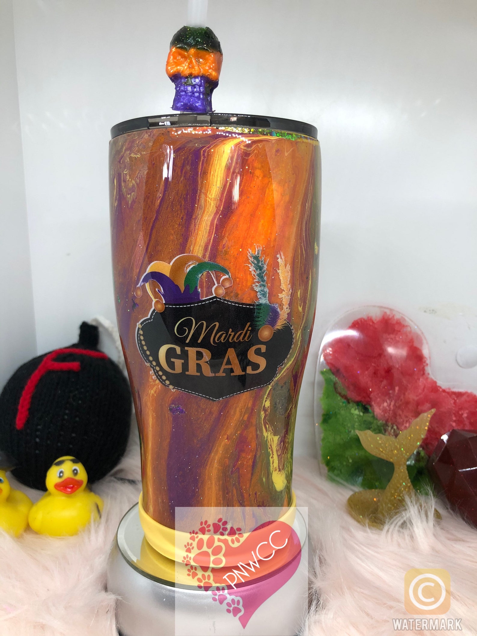 30oz Custom Mardi Gras Tumbler Etsy UK
