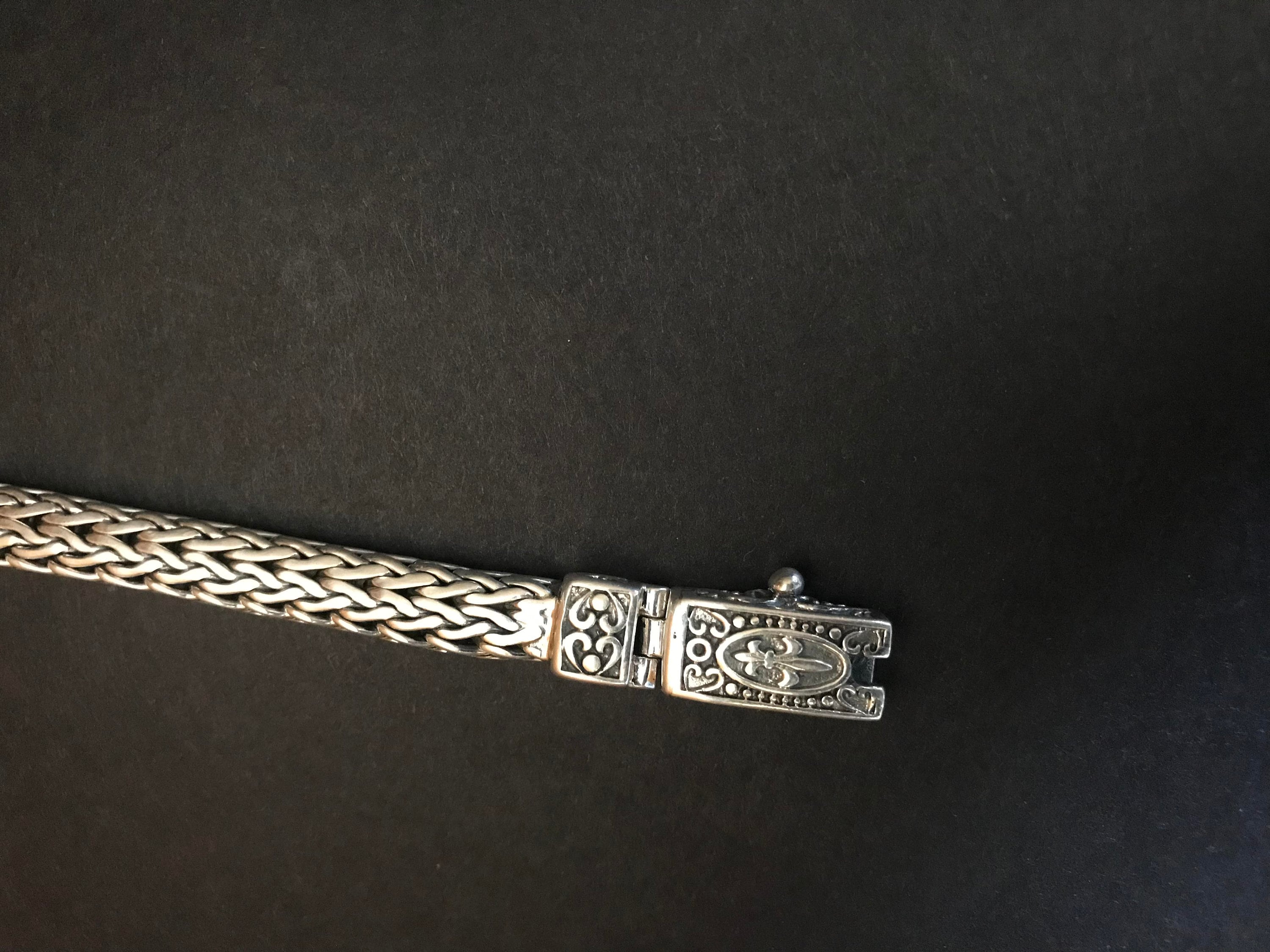ブレスレット WILLIE and DUFFY Spade chain bracelet silver 925 handmade High Quality Designer Weave Chain Bracelet, Handcrafted