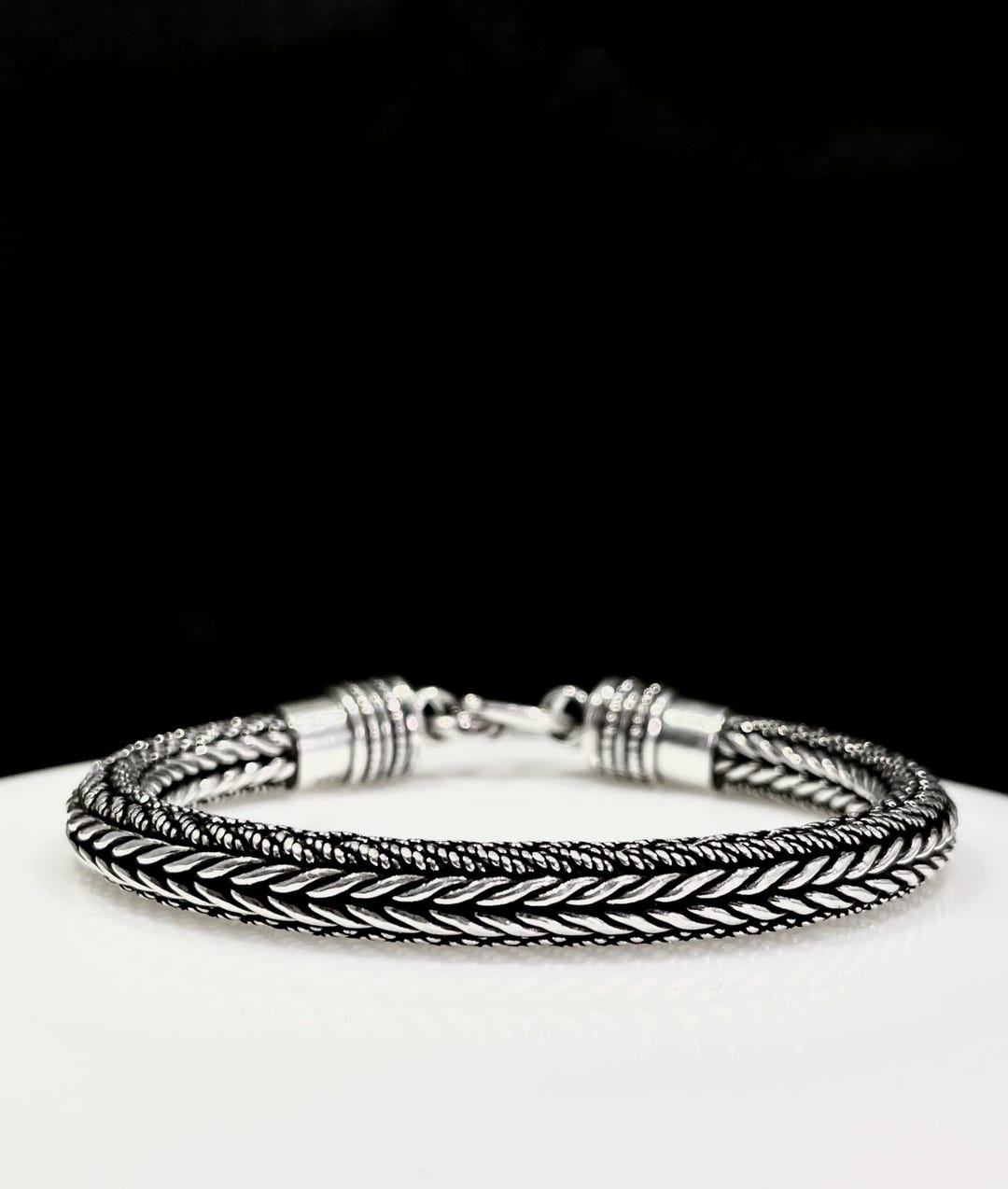 Heavy Weave Chain Bracelet | Solid 925 Sterling Silver Chain
